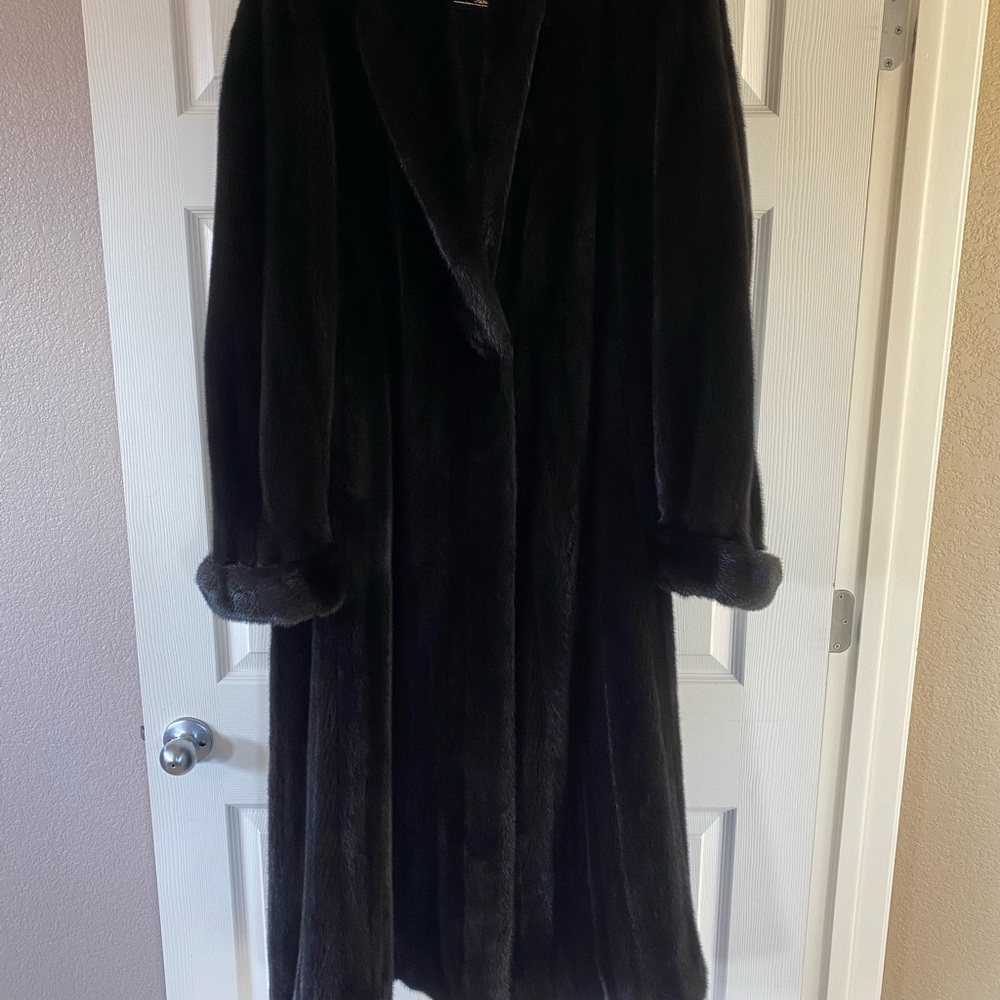 Elegant Black Fur Coat